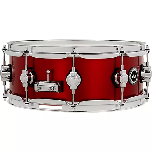 DW DWe Wireless Acoustic/Electronic Convertible Snare Drum 14 x 5 in. Lacquer Custom Specialty Black Cherry Metallic - musicians--Friend