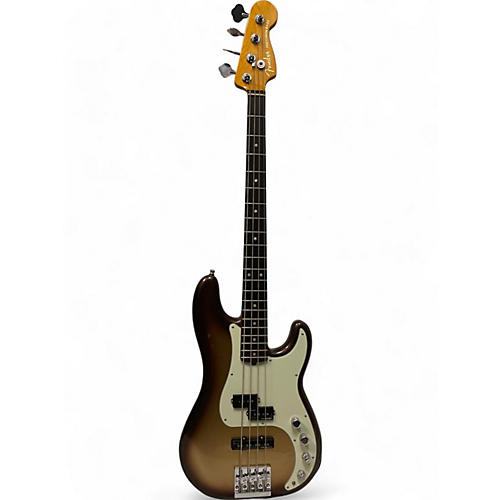 Used 2019 Fender American Ultra Precision Bass Mocha Burst Electric Bass Guitar Mocha Burst - musicians--Friend