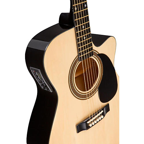 Rogue RA-090 Concert Cutaway Acoustic-Electric Guitar Mahogany - musicians--Friend