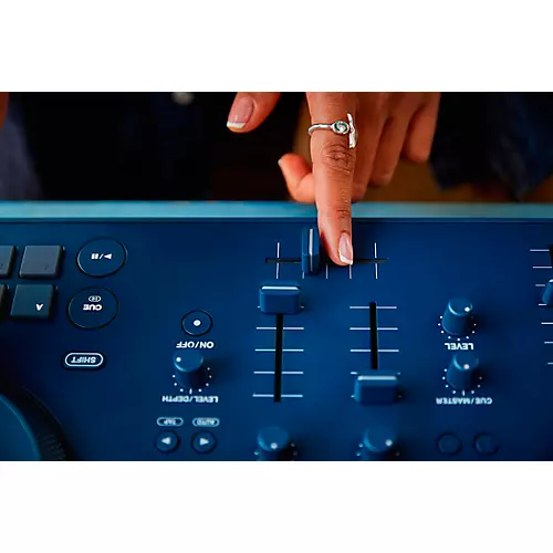 AlphaTheta OMNIS-DUO Wireless Portable All-in-One DJ System Blue - musicians--Friend