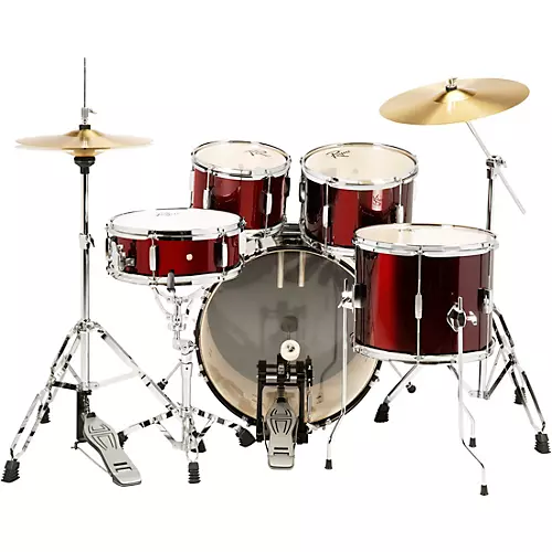 Rogue RGD0520 5-Piece Complete Drum Set Dark Red - musicians--Friend