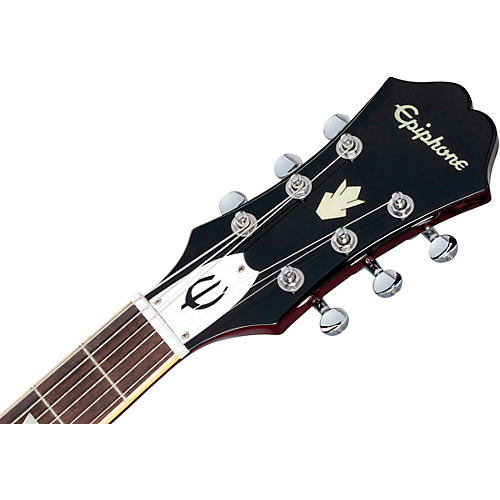 Epiphone Noel Gallagher Riviera Semi-Hollow Electric Guitar Dark Wine Red - musicians--Friend