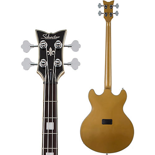 Schecter Guitar Research Corsair 4-String Electric Bass Gold - musicians--Friend