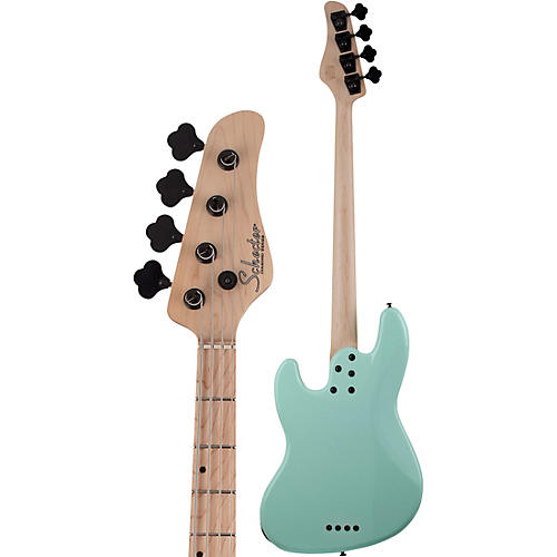 Schecter Guitar Research J-4 Maple Fingerboard Bass Sea Foam Green Black Pickguard - musicians--Friend