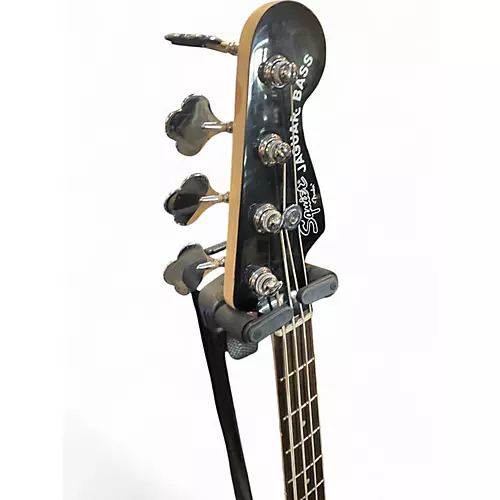 Used Squier JAGUAR  JAZZ BASS GREY Electric Bass Guitar GREY - musicians--Friend
