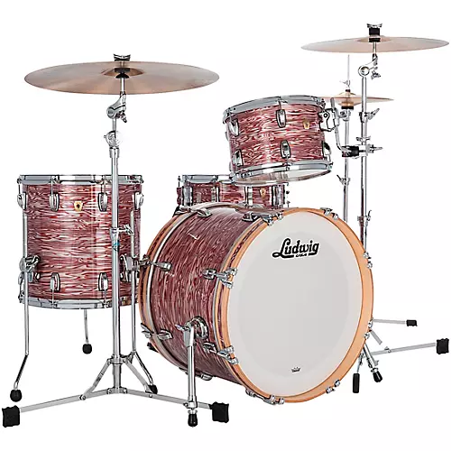 Ludwig Classic Maple 3-Piece Downbeat Shell Pack Pink Oyster - musicians--Friend