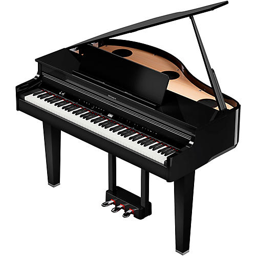 Roland GP-6 Digital Grand Piano With Bench Polished Ebony - musicians--Friend