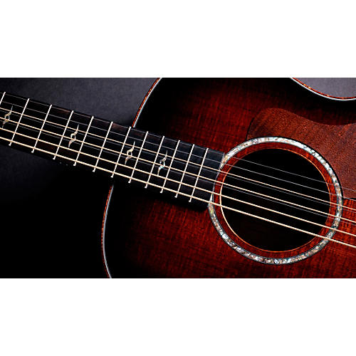 Taylor Custom All Tasmanian Blackwood 8-String Baritone Grand Auditorium Acoustic-Electric Guitar Shaded Edge Burst - musicians--Friend