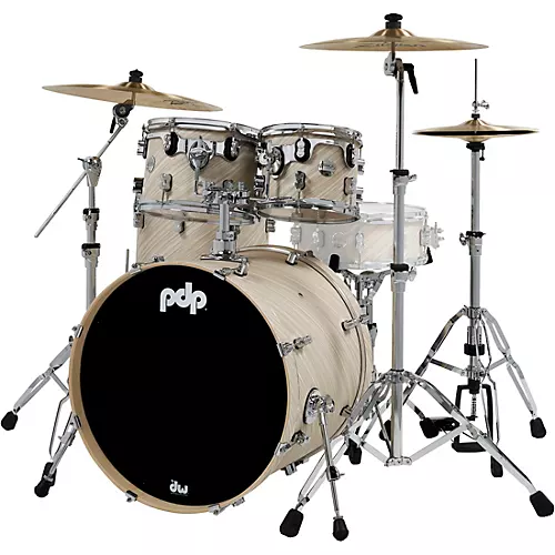 PDP by DW Concept Maple 4-Piece Shell Pack With Chrome Hardware Twisted Ivory - musicians--Friend