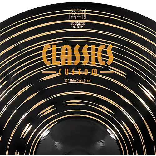 MEINL Classics Custom Dark Thin Crash Cymbal 18 in. - musicians--Friend