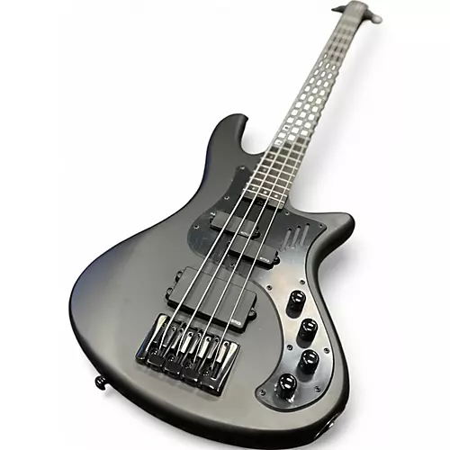 Used Schecter Guitar Research Stiletto-4 Stealth Pro EX Black Electric Bass Guitar Black - musicians--Friend