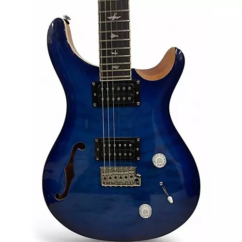 Used PRS SE Custom 24 Blue Burst Solid Body Electric Guitar Blue Burst - musicians--Friend