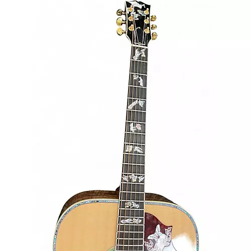 Used Gibson Hummingbird Custom Koa Natural Acoustic Electric Guitar Natural - musicians--Friend