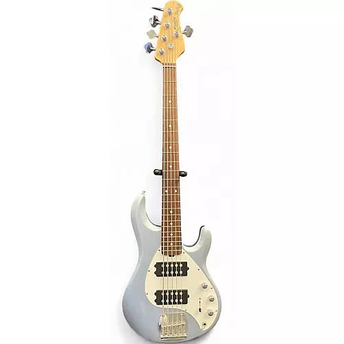 Used Sterling by Music Man SUB SERIES STINGRAY 5 Ice Blue Metallic Electric Bass Guitar Ice Blue Metallic - musicians--Friend