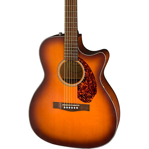 Fender CC-60SCE Concert Limited-Edition Acoustic-Electric Guitar Aged Cognac Burst - musicians--Friend