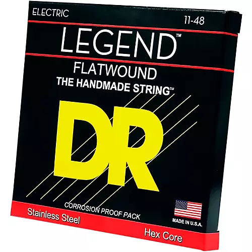 DR Strings Legend Extra Life Flatwound Electric Guitar Strings - musicians--Friend