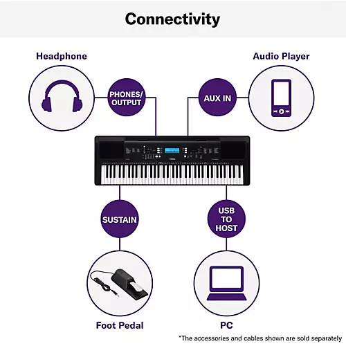 Yamaha PSR-EW310 76-Key Portable Keyboard - musicians--Friend