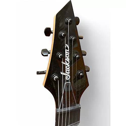 Used Jackson JS22-7 Dinky 7 String Black Solid Body Electric Guitar Black - musicians--Friend