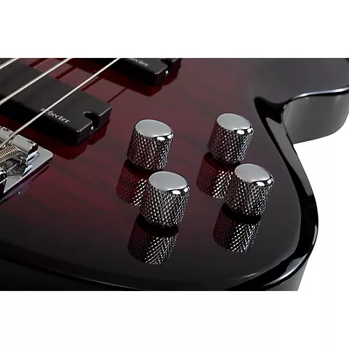 Schecter Guitar Research C-5 Plus Electric Bass See-Thru Cherry Burst - musicians--Friend
