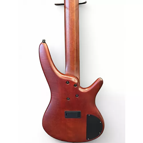 Used Ibanez SR505 5 String Burgundy Electric Bass Guitar Burgundy - musicians--Friend