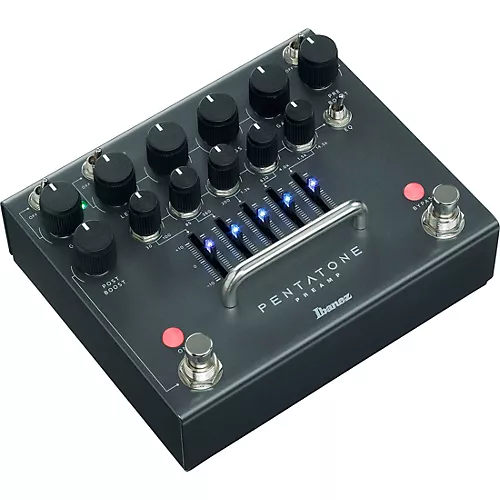 Ibanez Pentatone Preamp Distortion Effects Pedal Gun Metal - musicians--Friend