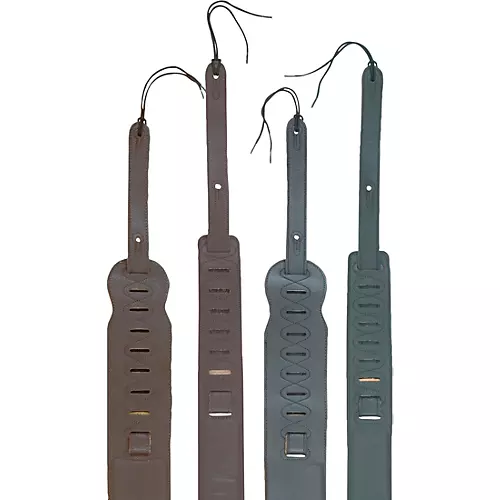 Levy's Italian Glove Leather Guitar Strap Black 2 1/2 In