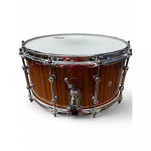 Used TAMA 14X7 S.L.P. Limited-Edition G-Maple Gloss Natural Zebrawood Drum Gloss Natural Zebrawood 214