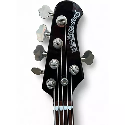 Used Ernie Ball Music Man Sterling 5 String Black Electric Bass Guitar Black