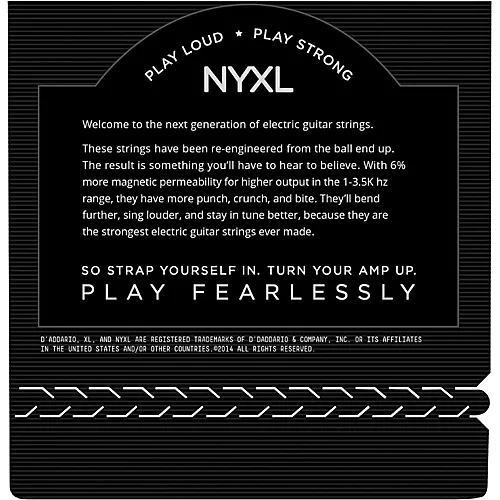 D'Addario NYXL1252W Light Electric Guitar Strings