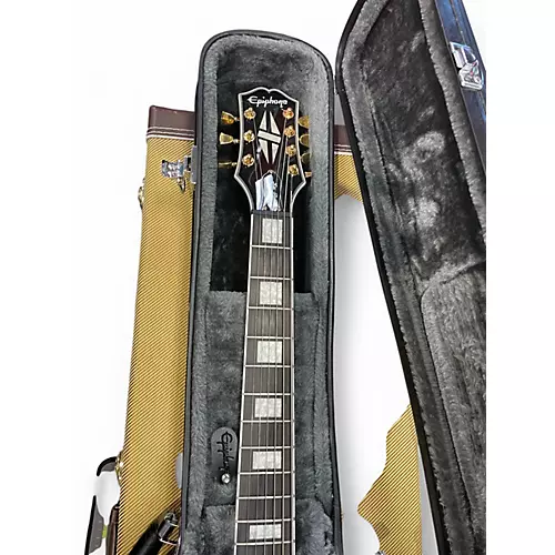 Used Epiphone LES PAUL MKH ORIGINS CUSTOM Black Electric Guitar Black