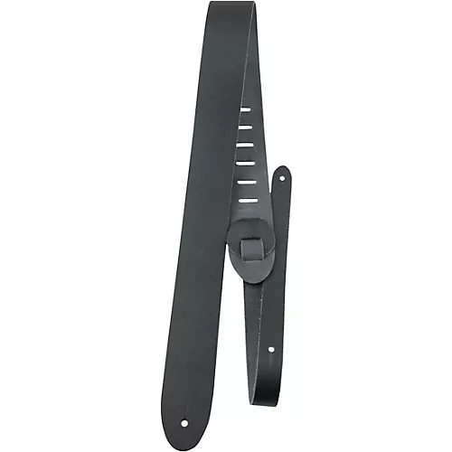 Perri's Basic Leather Guitar Strap Black 2 in.