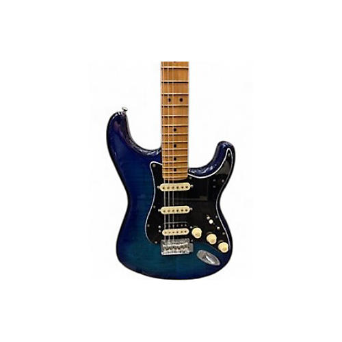 Used Fender Player Plus Stratocaster Plus Top Blue Burst Solid Body Electric Guitar Blue Burst