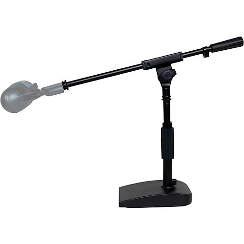 Shure SH-DESKTOP2 Compact Low-Profile Desktop Mic Stand With Single-Section Boom Black