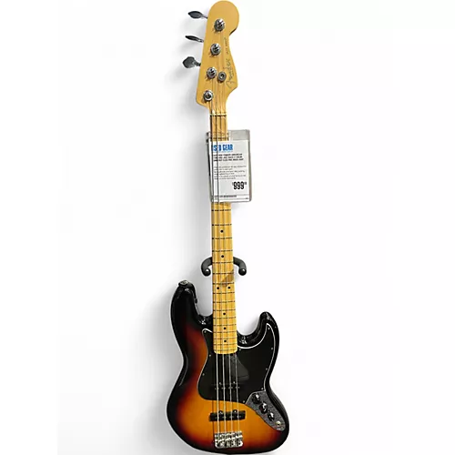Used 2004 Fender American Standard Jazz Bass 2 Color Sunburst Electric Bass Guitar 2 Color Sunburst