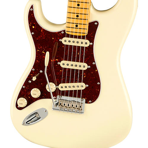 Fender American Professional II Stratocaster Maple Fingerboard Left-Handed Electric Guitar Olympic White