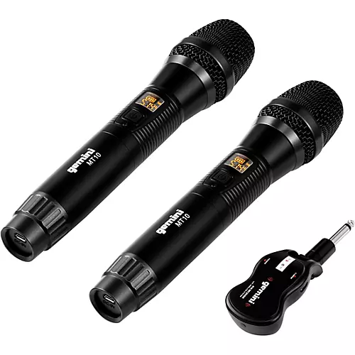 Open-Box Gemini GMU-M200 Dual Handheld Wireless UHF Microphone System, 512-541.7mHz Condition 1 - Mint