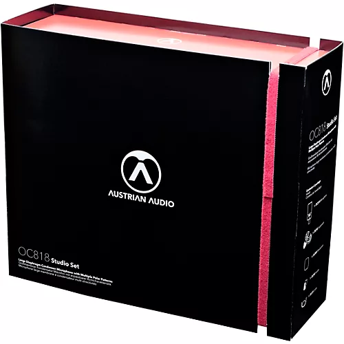 Austrian Audio OC818 Multi-Pattern Large-Diaphragm Condenser Microphone - Studio Set