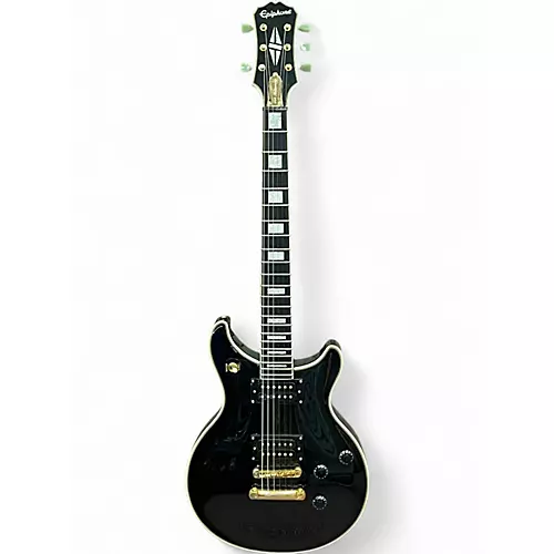 Used Epiphone Limited Edition Tak Matsumoto DC Custom Black Solid Body Electric Guitar Black