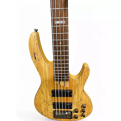 Used ESP LTD B205SM 5 String Natural Electric Bass Guitar Natural