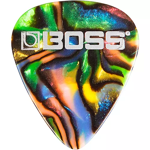 BOSS Abalone Celluloid Guitar Pick Heavy 72 Pack
