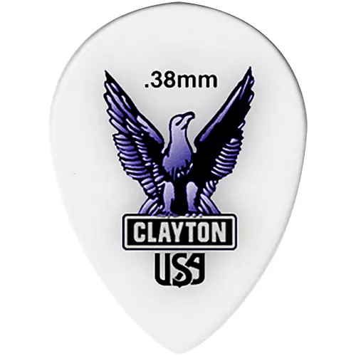 Clayton Acetal Small Teardrop Guitar Picks 1.26 mm 1 Dozen