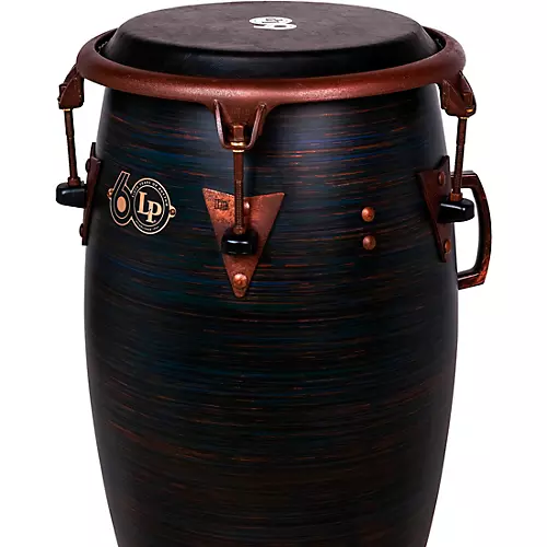 LP LP 60th Anniversary Top Tuning Fiberglass Conga with Rustic Bronze Hardware 11.75 in. Roasted Hazel Finish