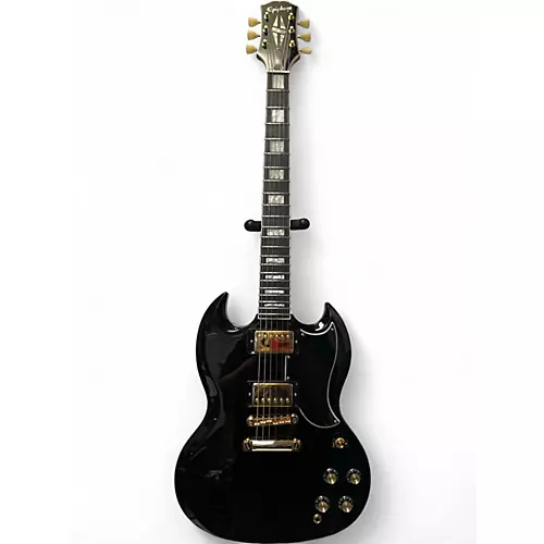 Used Epiphone SG Custom Black Solid Body Electric Guitar Black