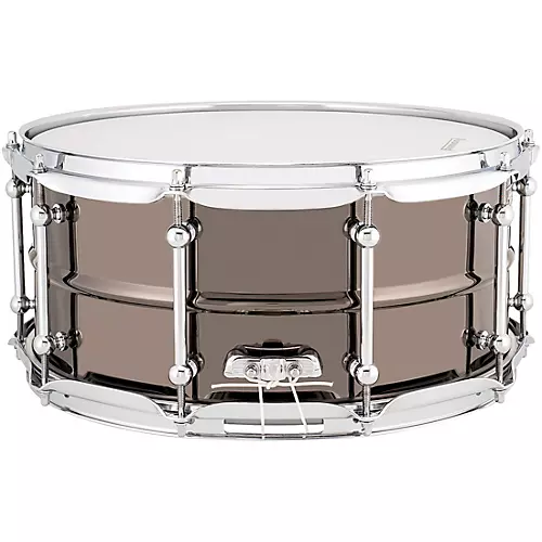 Ludwig Universal Series Black Brass Snare Drum With Chrome Hardware 14 x 5.5 in.