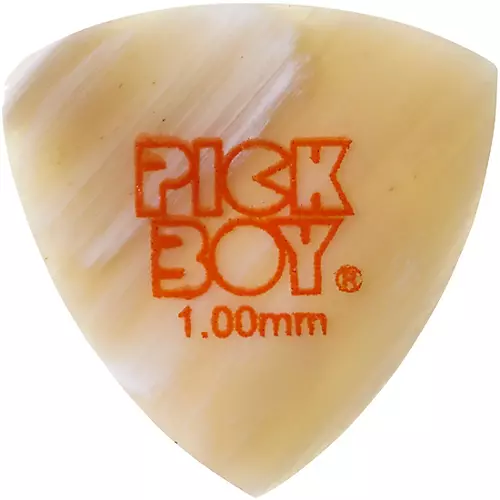 Pick Boy Hand-Crafted Natural Horn Triangle Guitar Pick 1.00 mm 1 Pack