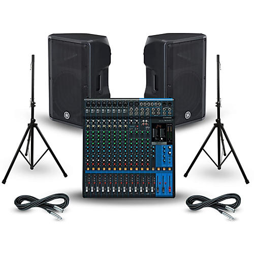 Yamaha MG16XU Mixing Console With DBR PA Package 10