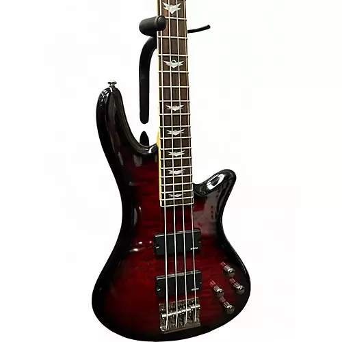 Used 2020s Schecter Guitar Research Stiletto Extreme 4 String 2 Tone Sunburst Electric Bass Guitar 2 Tone Sunburst