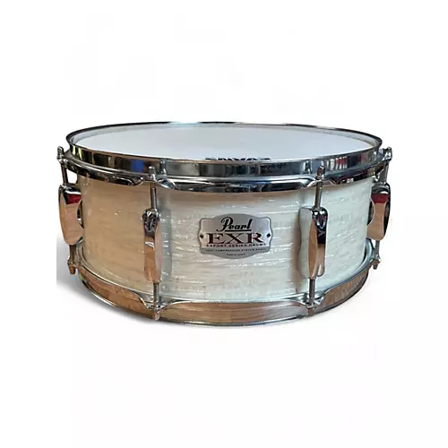 Used Pearl 14X5 EXR Snare Drum Pearl White Drum Pearl White 210