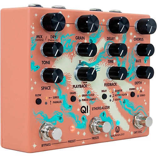 Walrus Audio Qi Etherealizer Multi-Effects Pedal Terracotta