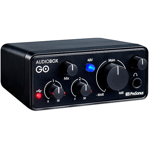 PreSonus AudioBox GO Mobile 2x2 USB Audio Interface With Studio One Artist 6 Software
